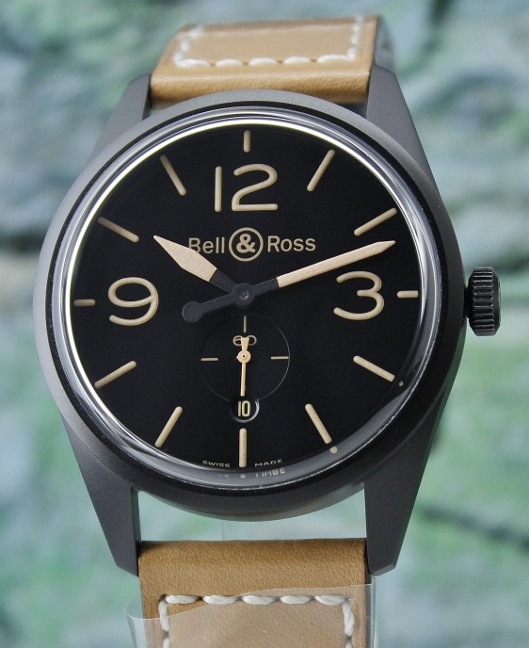 (image for) UNWORN BELL & ROSS Black Carbon Vintage Heritage BR 123